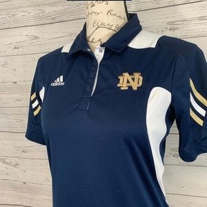 Woman’s Adidas - Notre Dame polo, Scorch Climalite